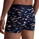 AUBADEMEN Boxer Homme Coton Modal BPLA Bleu Noir