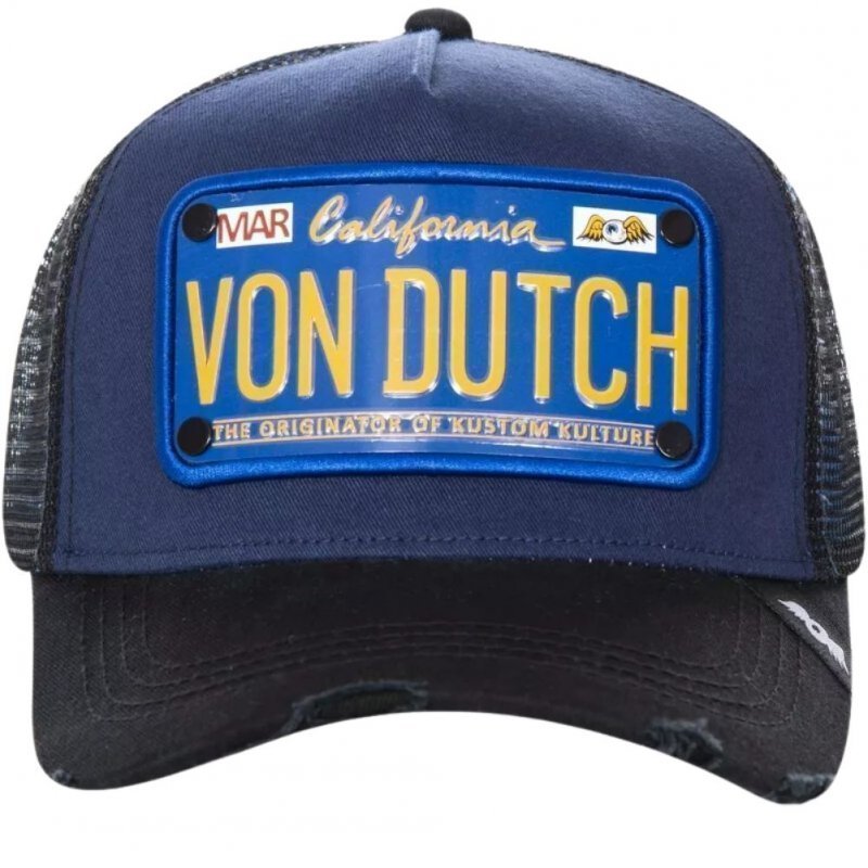 VON DUTCH Casquette Homme MicroCoton TRUCK 15 Noir Marine