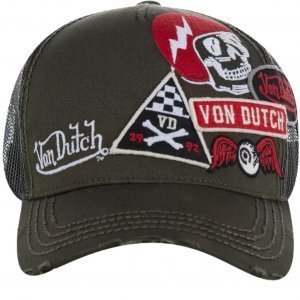 VON DUTCH Casquette Homme Microfibre MURPH1B Vert Kaki