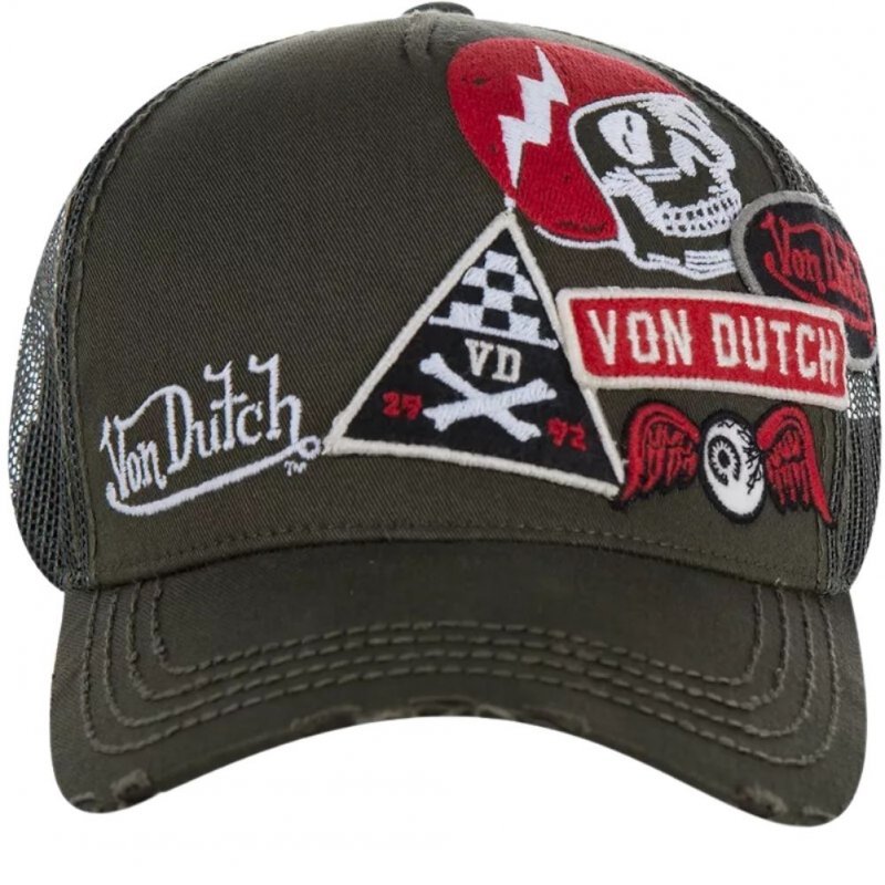 VON DUTCH Casquette Homme Microfibre MURPH1B Vert Kaki