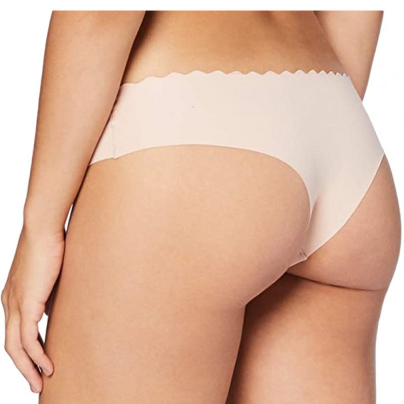 DIM Lot de 2 Boxers string Femme Coton BODY TOUCH Grenat Beige