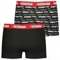 ATHENA Lot de 2 Boxers Garçon Microfibre SPORTPACK Noir Rouge