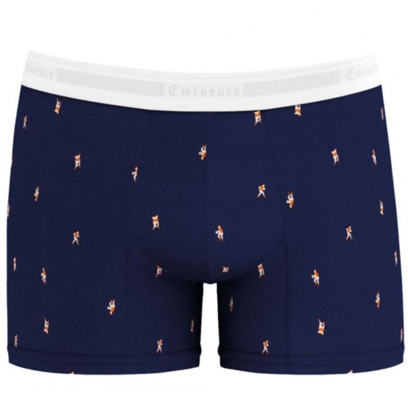 Boxer Homme JOUEUR Blanc et Marine