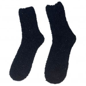 TWINDAY 2 paires de Chaussettes Femme Microfibre DOUBRIL Blanc Noir