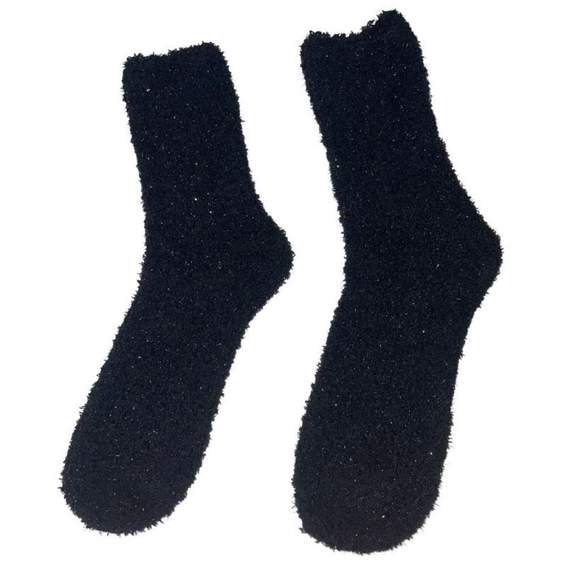 TWINDAY 2 paires de Chaussettes Femme Microfibre DOUBRIL Blanc Noir