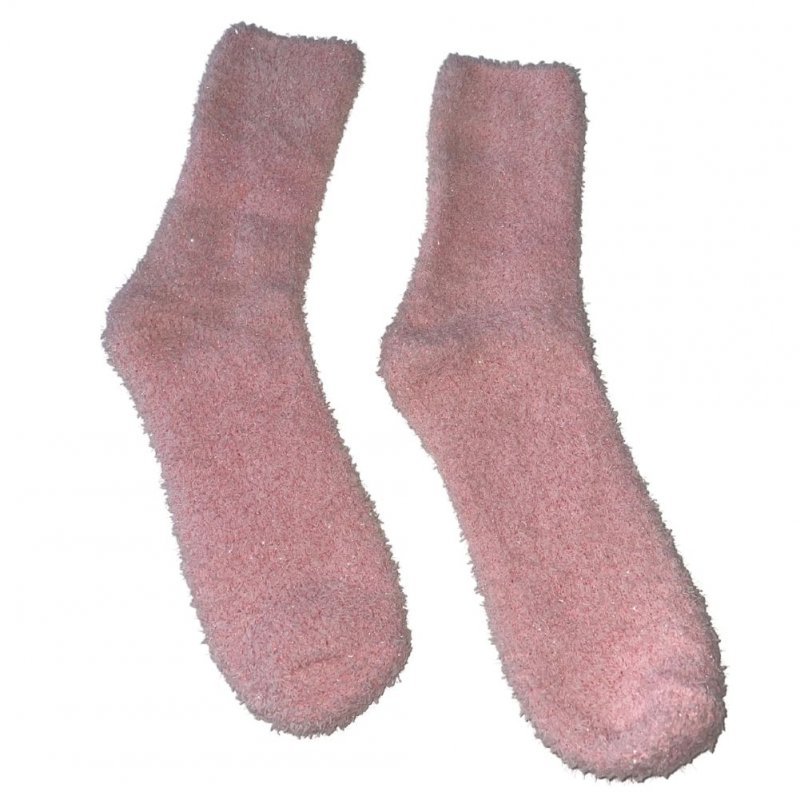 TWINDAY 2 paires de Chaussettes Femme Microfibre DOUBRIL Violet Rose