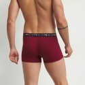 DIM Lot de 3 Boxers Homme Coton STRETCH Bleu céramique Vert sarcelle Rouge rubis