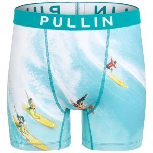 PULL IN Boxer Long Homme Microfibre THEWALL Bleu ciel