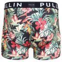 PULL IN Boxer Homme Microfibre DARKHAWAII Noir Multicolore