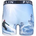 PULL IN Boxer Long Homme Microfibre BLACKSTAR Ciel Blanc