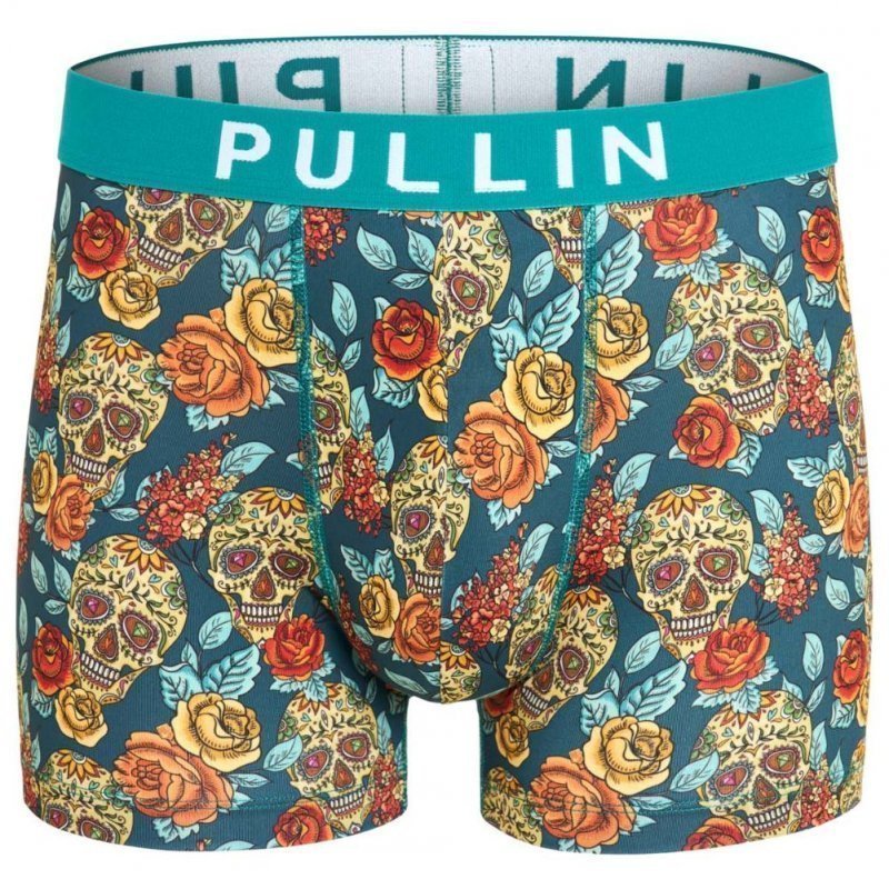 PULL IN Boxer Homme Microfibre KANKUN Bleu Multicolore