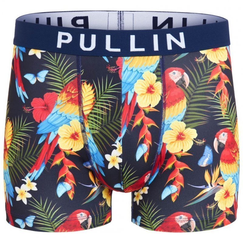 PULL IN Boxer Homme Microfibre COLORFULL Marine Multicolore