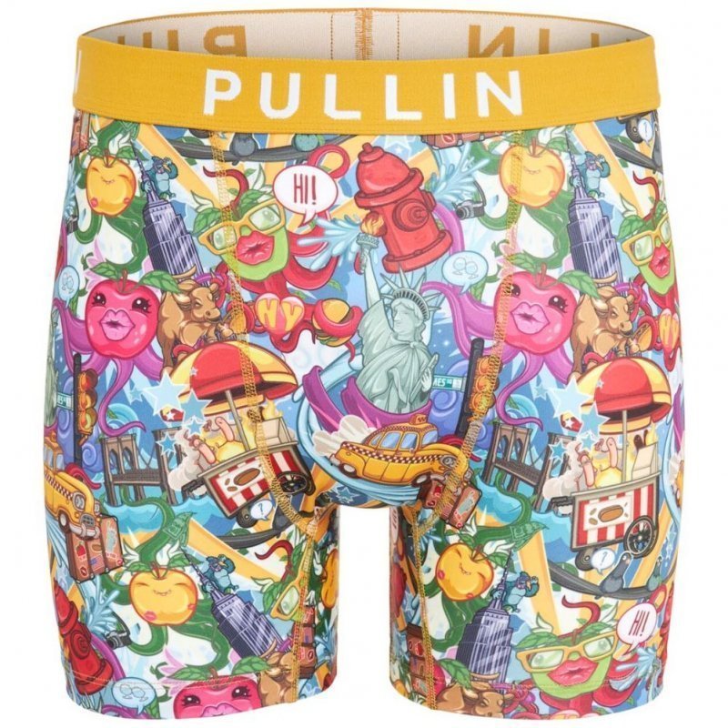 PULL IN Boxer Long Homme Microfibre ZOOYORK Multicolore