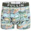 PULL IN Boxer Homme Microfibre CLIMBING Bleu Kaki