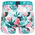 Boxer Homme FLAM70 Bleu et Rose