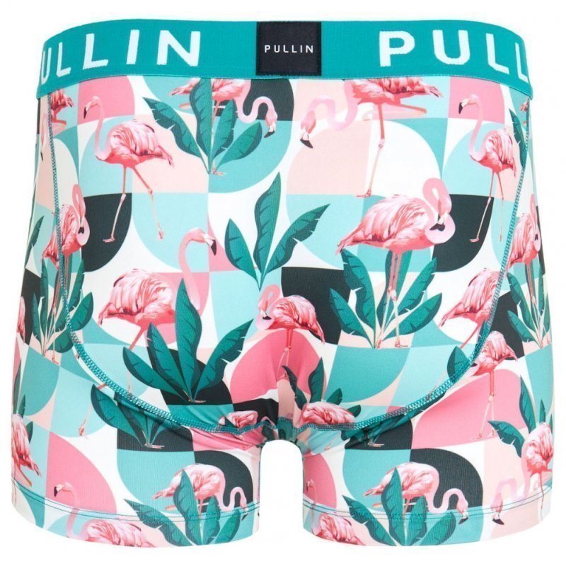 Boxer Homme FLAM70 Bleu et Rose