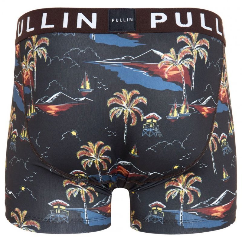 Boxer Homme VOLCANO Noir et Rouge