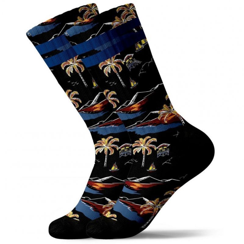 Chaussettes Homme VOLCANO Noir et Rouge