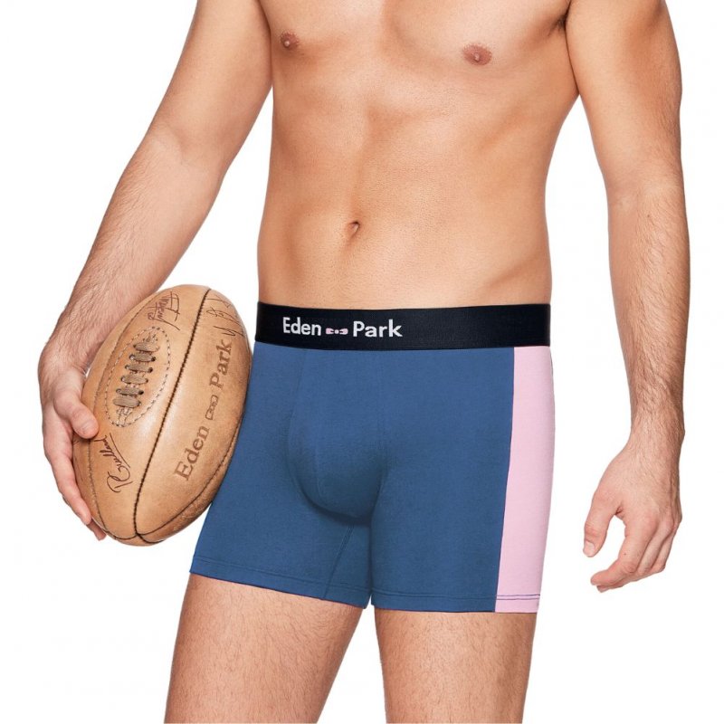 EDEN PARK Boxer Homme Coton BAND Denim