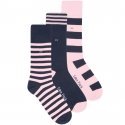 EDEN PARK Lot de 3 paires de Chaussettes Homme LOTPAR3 Marine Rose