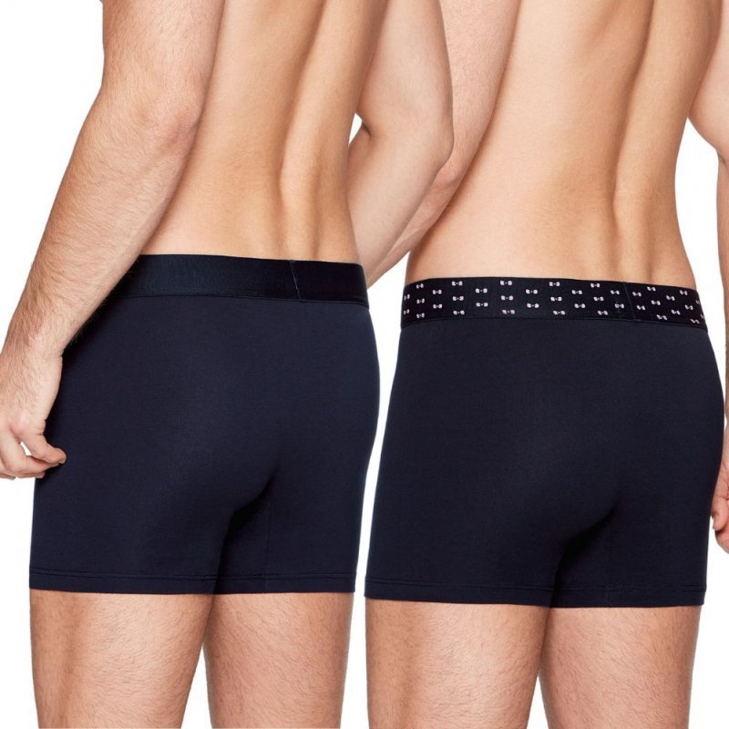 EDEN PARK Lot de 2 Boxers Homme Coton DUOCEINT Marine