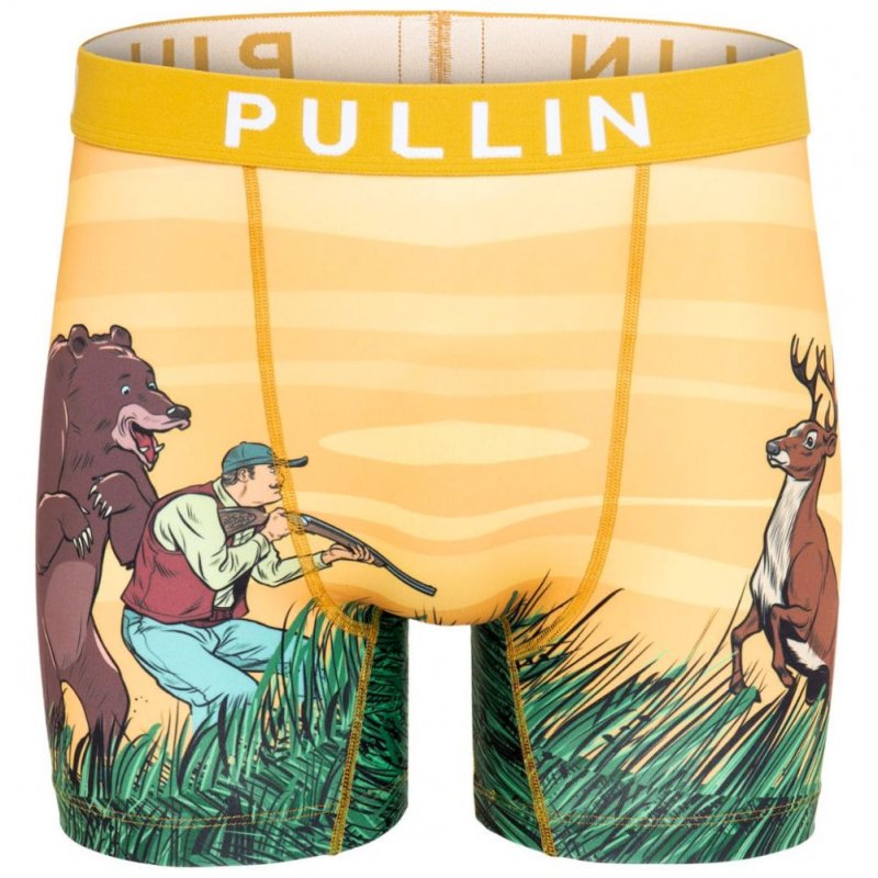 Boxer long Homme ATABLE Orange et Blanc