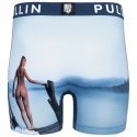 PULL IN Boxer Long Homme Microfibre BAINDEMINUIT Bleu