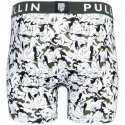 PULL IN Boxer Long Homme Microfibre CAMOSUTRA2 Blanc Kaki