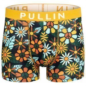 PULL IN Boxer Homme Microfibre PEACE Vert Orange