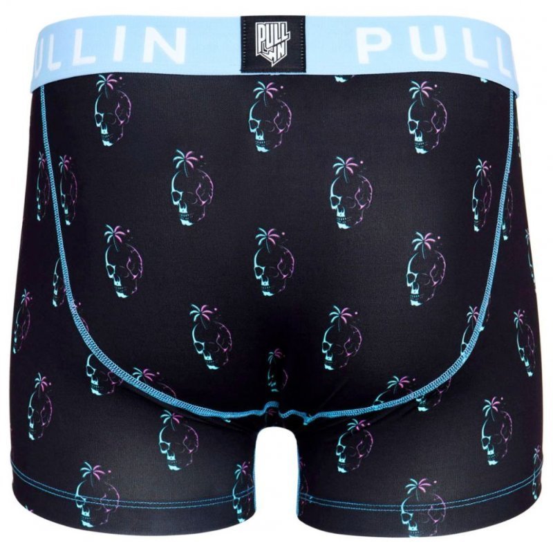 Boxer Homme SKULLRAIN Noir et Bleu