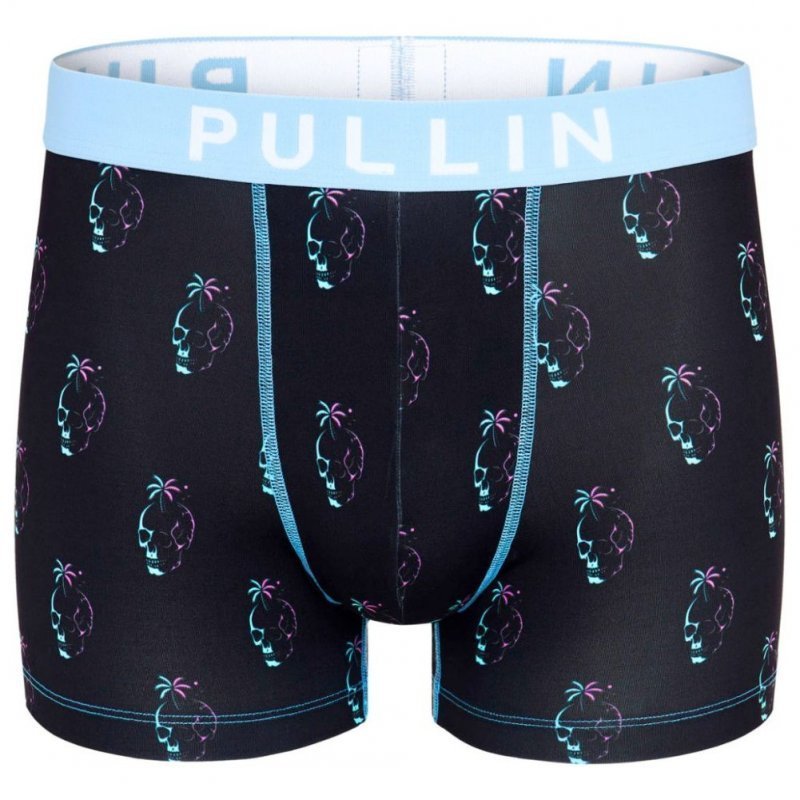 Boxer Homme SKULLRAIN Noir et Bleu