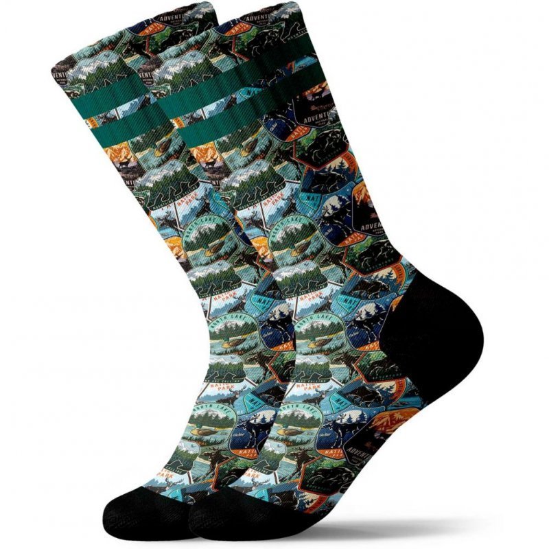 Chaussettes Homme YELLOWSTONE24 Bleu et Vert