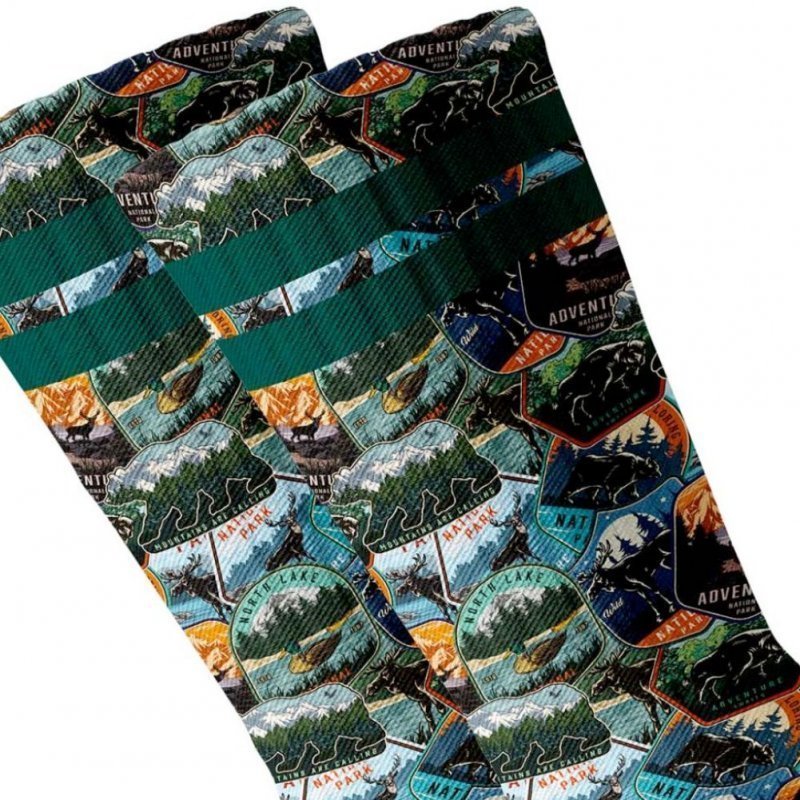 Chaussettes Homme YELLOWSTONE24 Bleu et Vert
