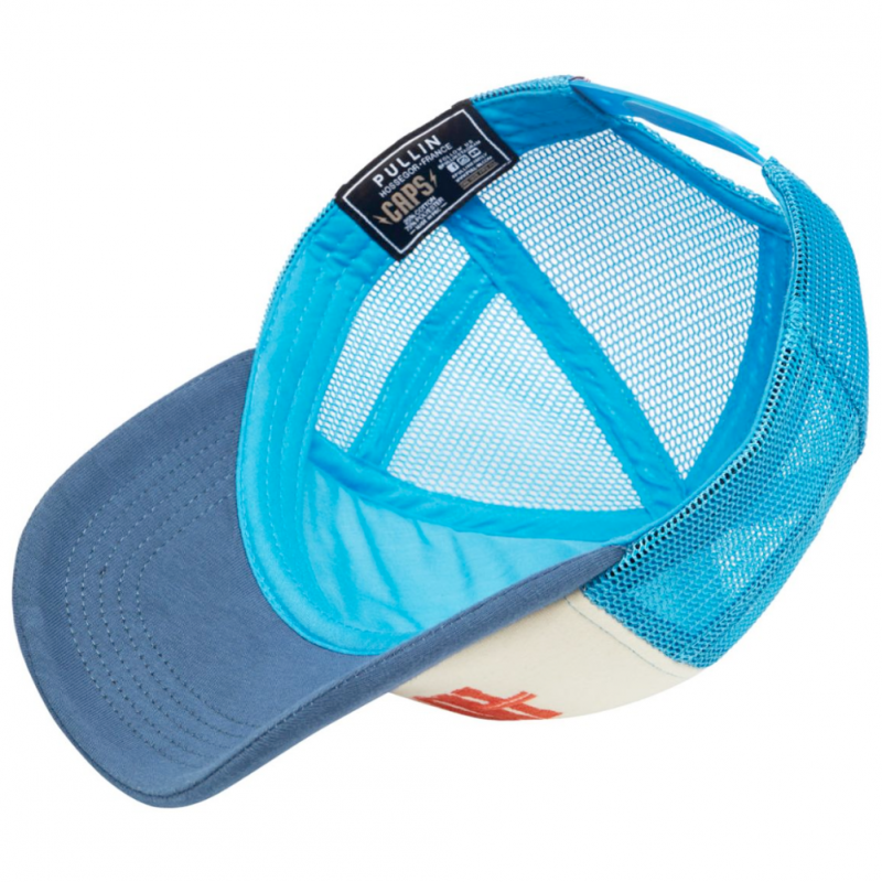 PULL IN Casquette Homme Microfibre HOTDOG Bleu Blanc