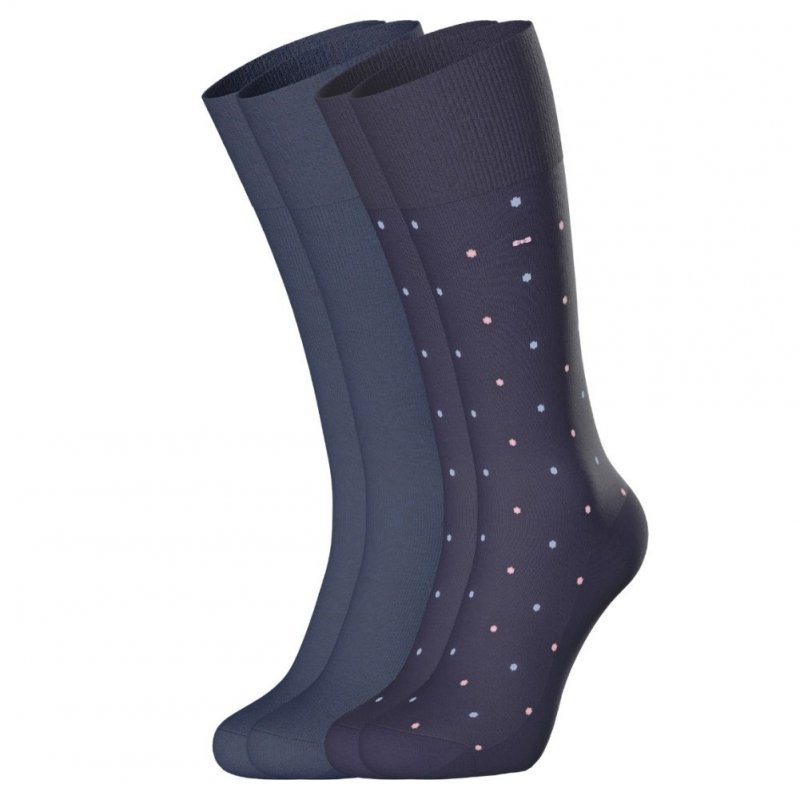 LOT DE 2 Chaussettes Chaussettes Homme MINIBAL Bleu et Rose