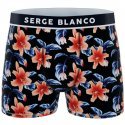 SERGE BLANCO Boxer Homme Microfibre SUBLASS4 Lys Noir