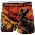 FREEGUN Boxer Homme Microfibre REX Orange Noir JURASSIC WORLD