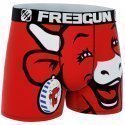 FREEGUN Boxer Homme Microfibre BIG Rouge LA VACHE QUI RIT