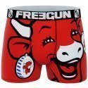 FREEGUN Boxer Homme Microfibre BIG Rouge LA VACHE QUI RIT