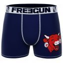 FREEGUN Boxer Homme Microfibre MIN3 Marine Rouge LA VACHE QUI RIT