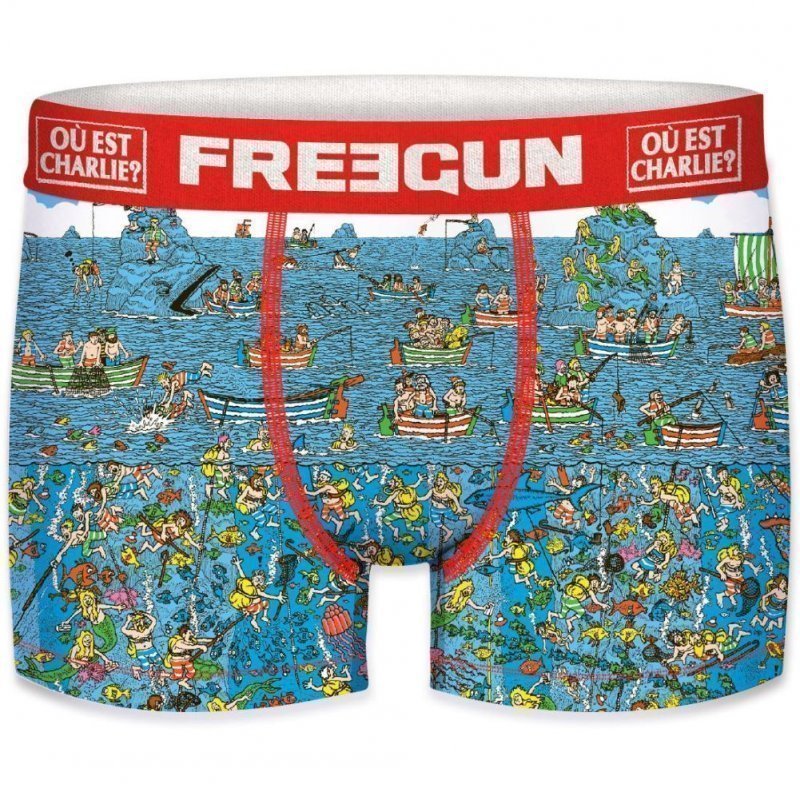 Boxer Homme DEE Bleu et Rouge