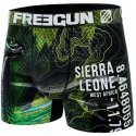 FREEGUN Boxer Homme Microfibre recyclée SNAA22 Vert Noir PREMIUM