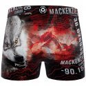 FREEGUN Boxer Homme Microfibre recyclée WOLA22 Rouge Gris PREMIUM