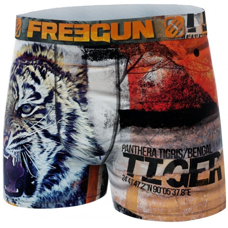 Boxer Homme TIG Noir et Orange