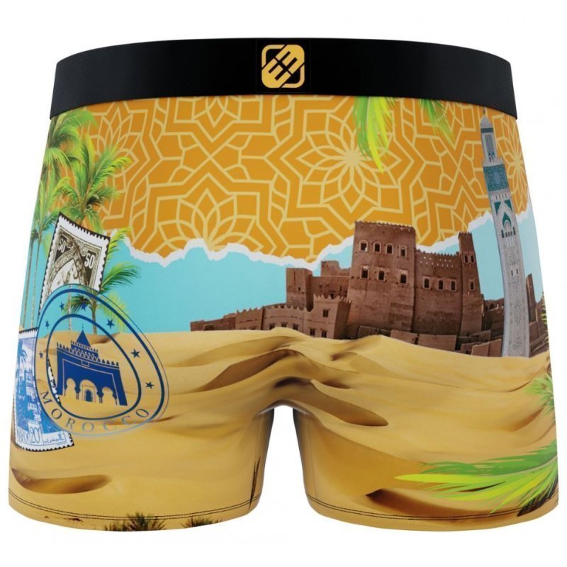 Boxer Homme MAR Orange et Bleu
