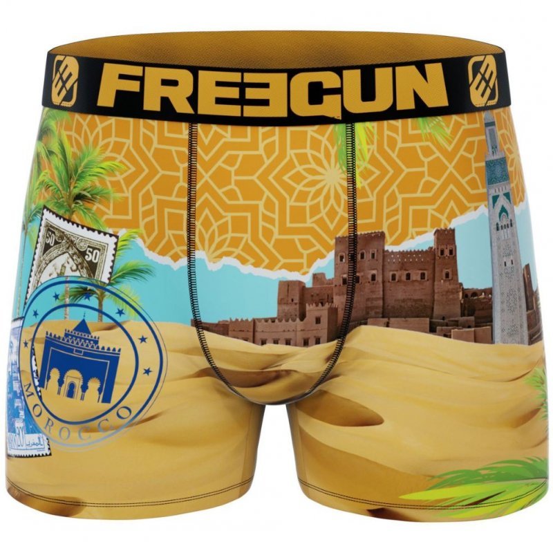 Boxer Homme MAR Orange et Bleu