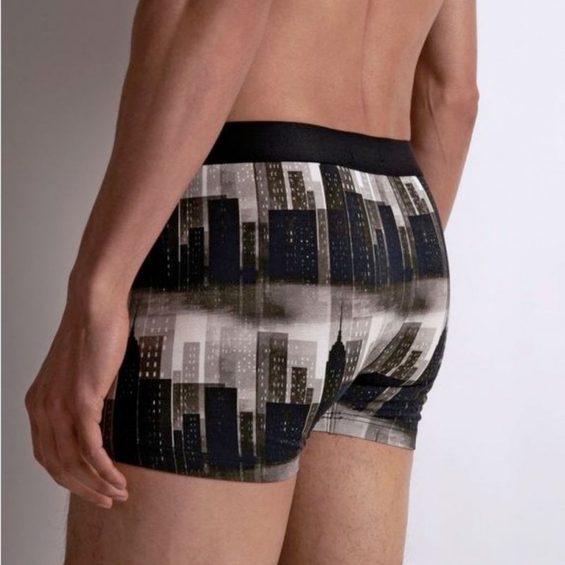 Boxer Homme BUIL Noir et Gris