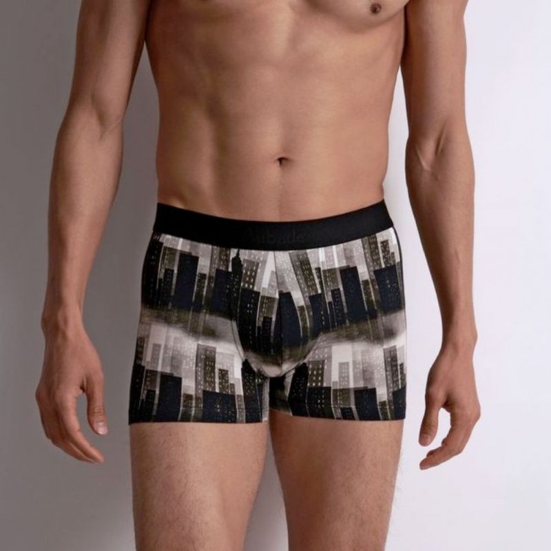 Boxer Homme BUIL Noir et Gris