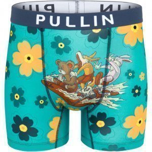 PULL IN Boxer Long Homme Microfibre SURFPANIC Bleu