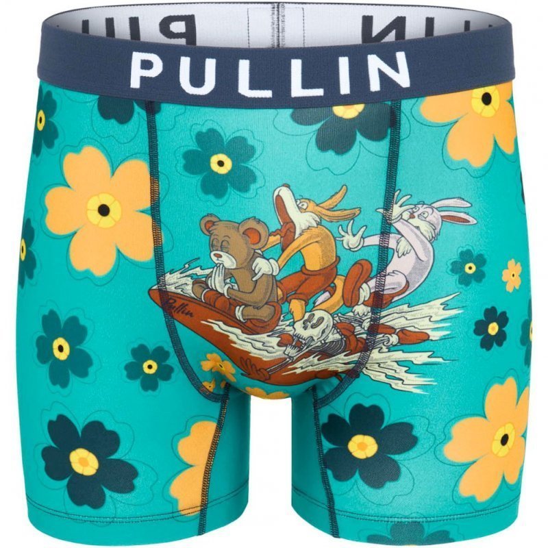 Boxer long Homme SURFPANIC Bleu et Orange